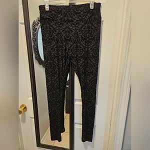 Killstar Burnout Velvet Leggings, L